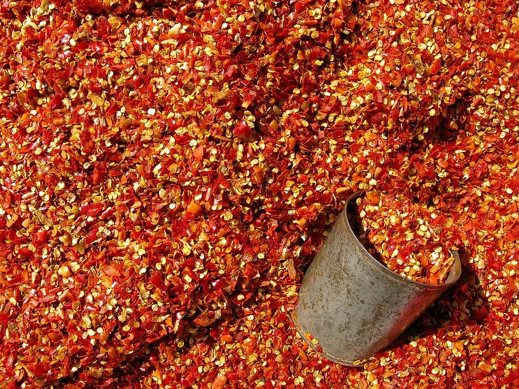 Piments erjingtiao séchés utilisés en cuisine chez BASHU à Paris