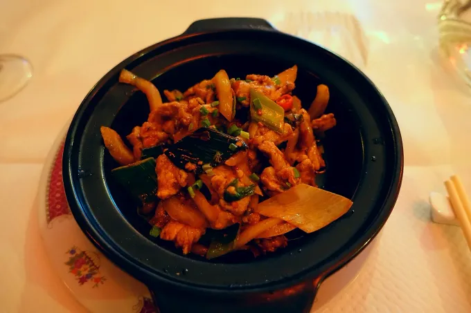 Porc deux fois cuit – BASHU, restaurant sichuanais à Paris 11ᵉ